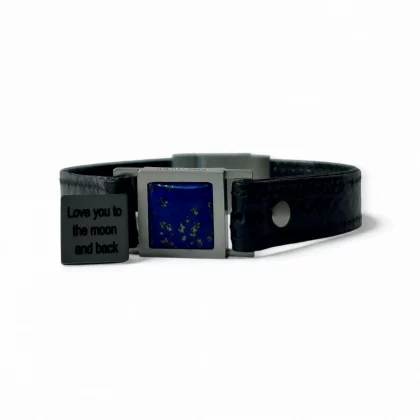 Men’s Lapis Lazuli bracelet with engraving – Core of Spirit by Jewel Cocktail